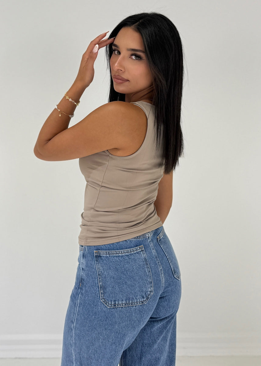 Basic Top mit Rundhalsausschnitt