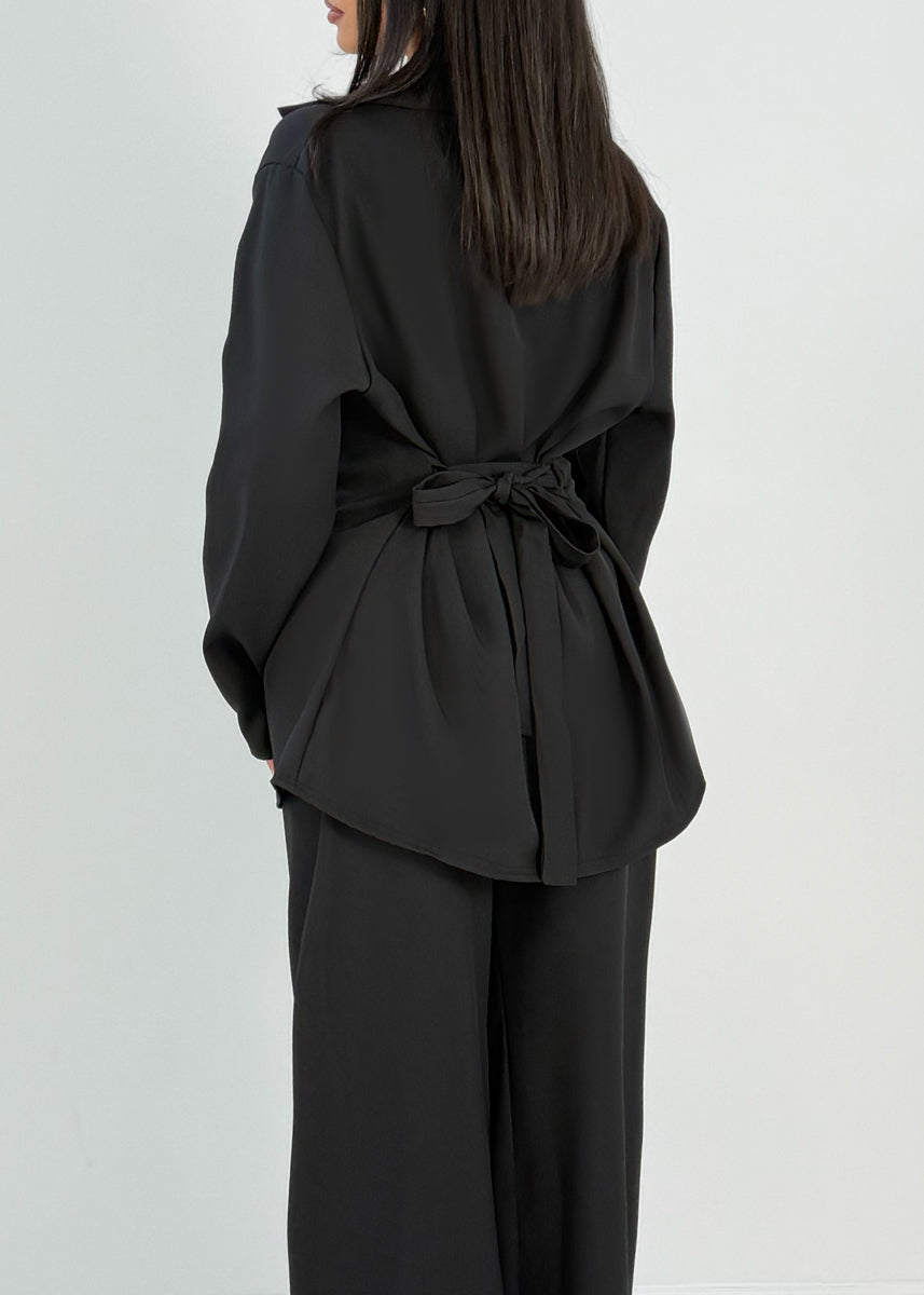 Blazer-Set mit Hose und Gürtel