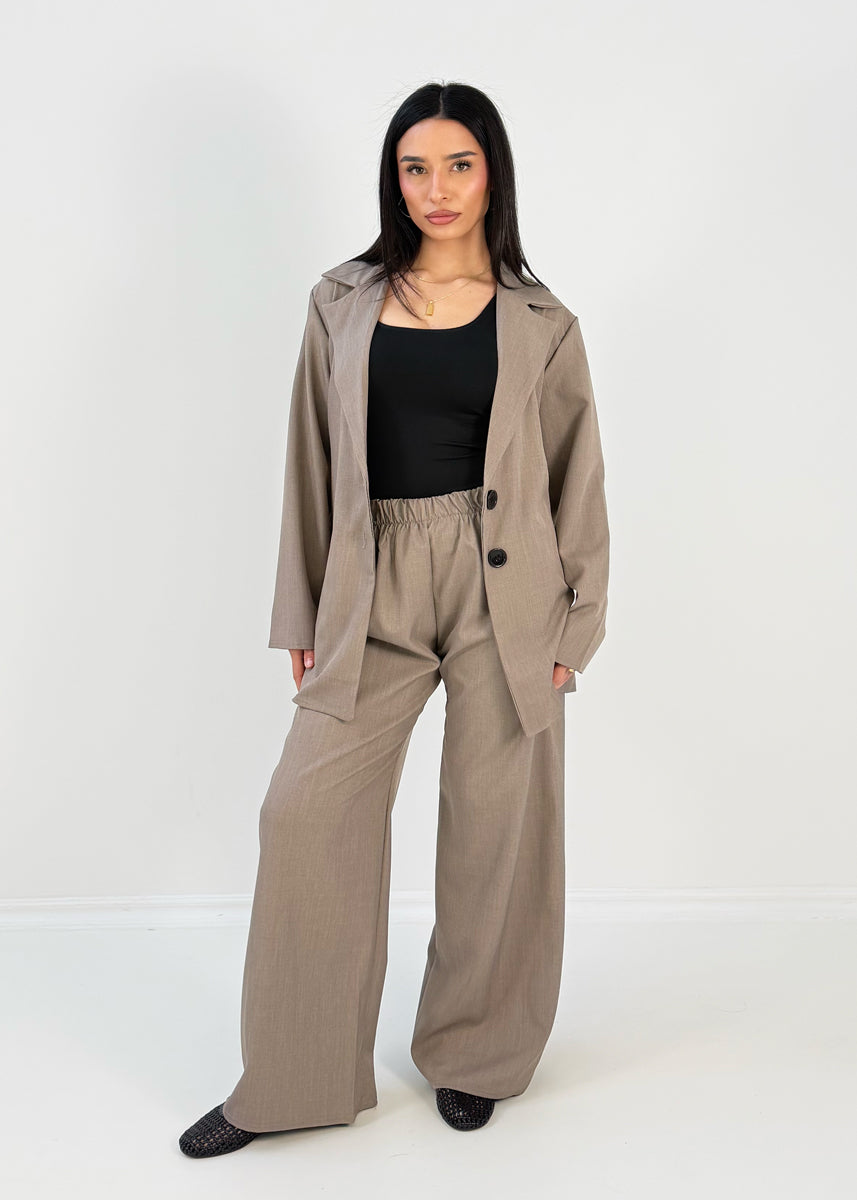 Blazer-Set mit Hose und Gürtel