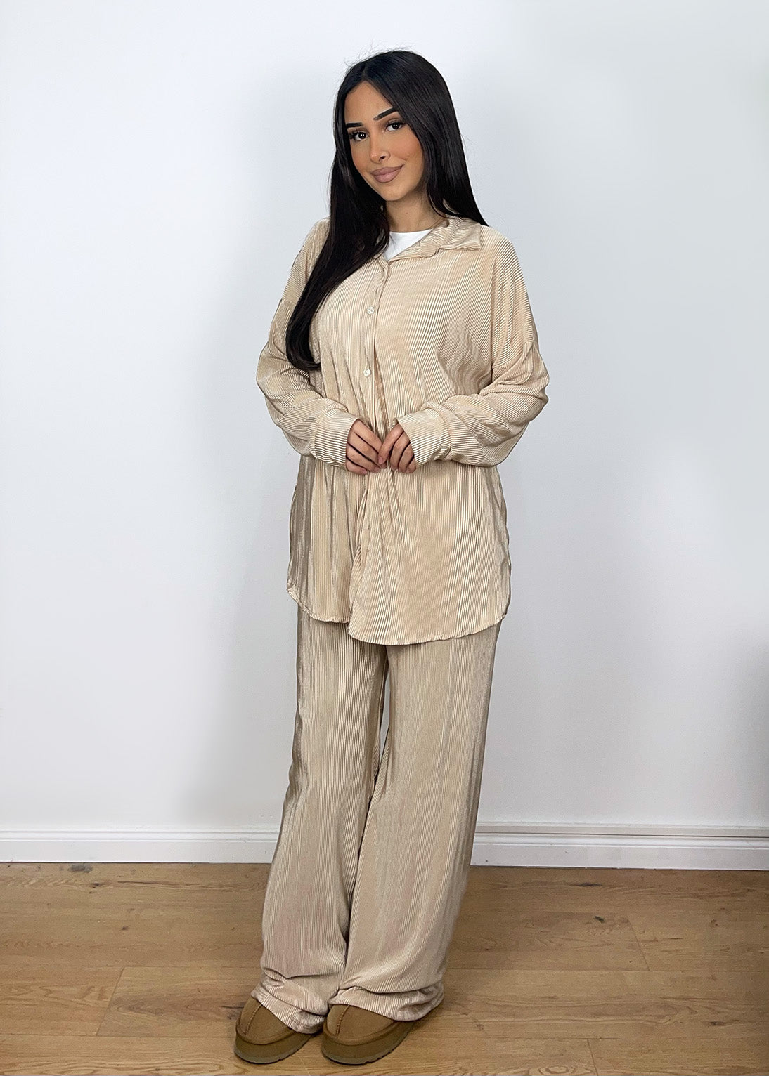 Plissierter Zweiteiler