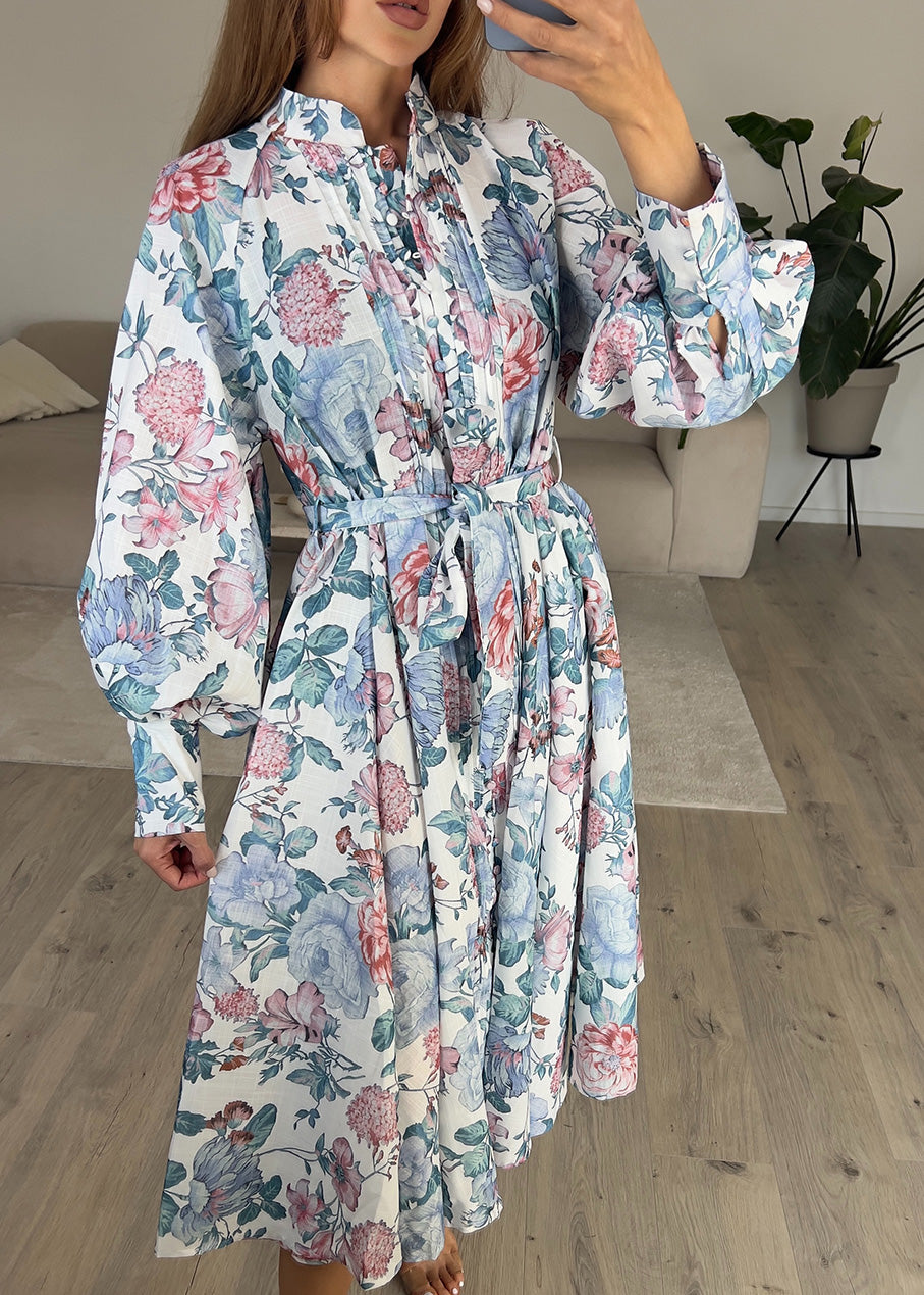 Midikleid mit Blumenmuster