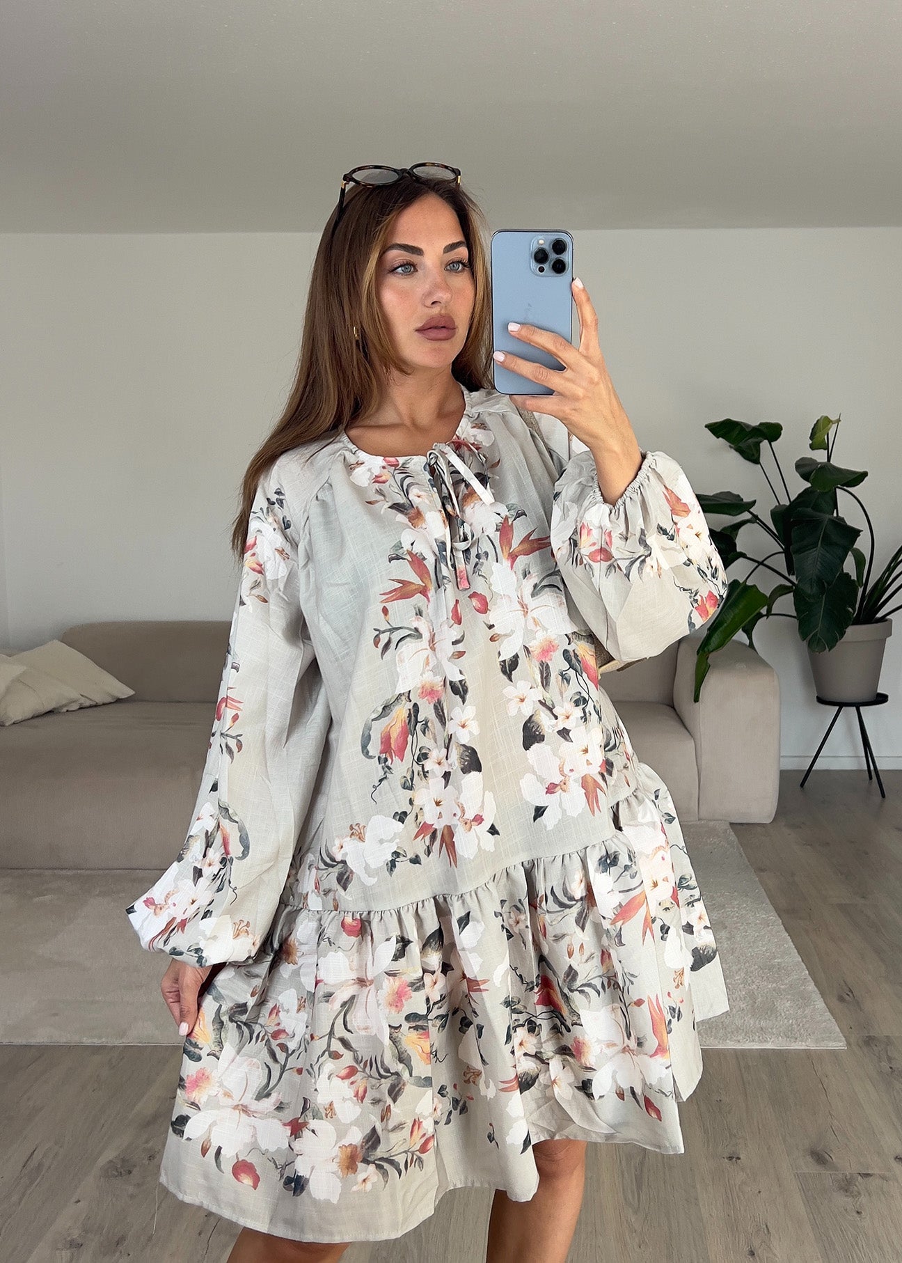 Kleid mit floralem Print