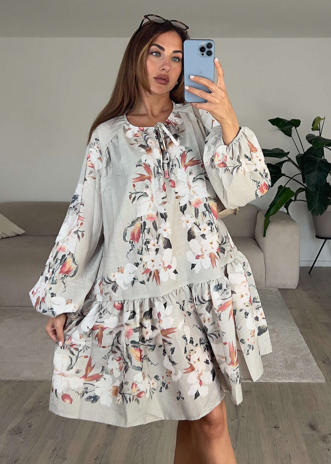 Kleid mit floralem Print