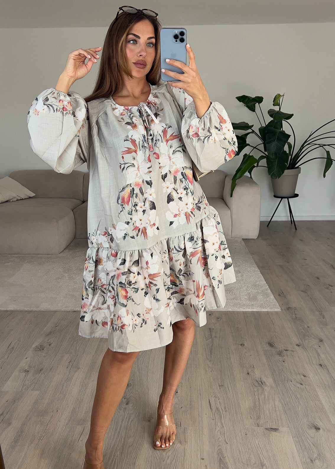 Kleid mit floralem Print