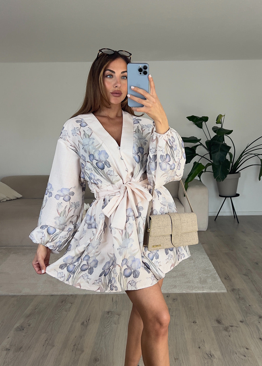 Kleid mit floralem Print