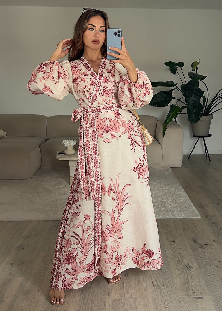 Maxikleid mit floralem Muster