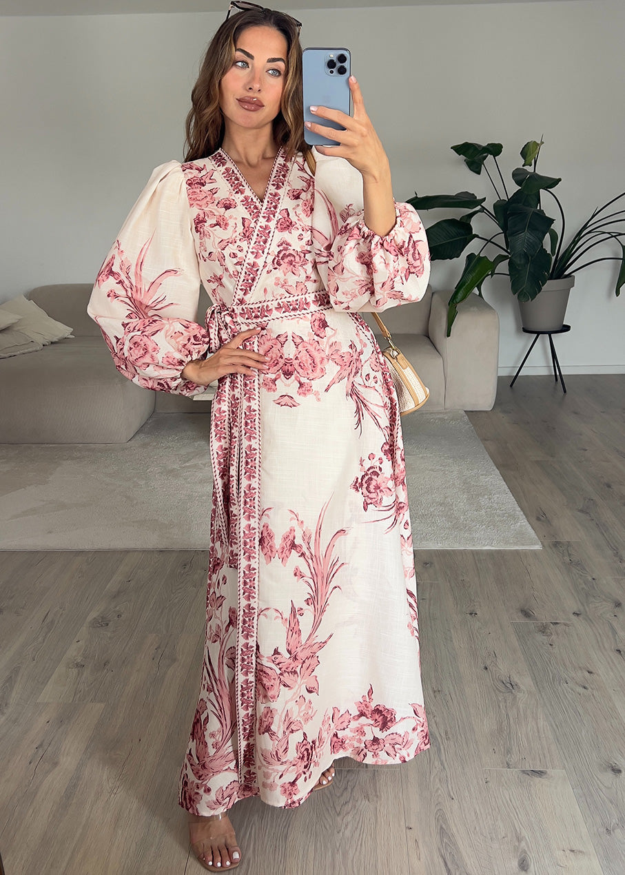 Maxikleid mit floralem Muster