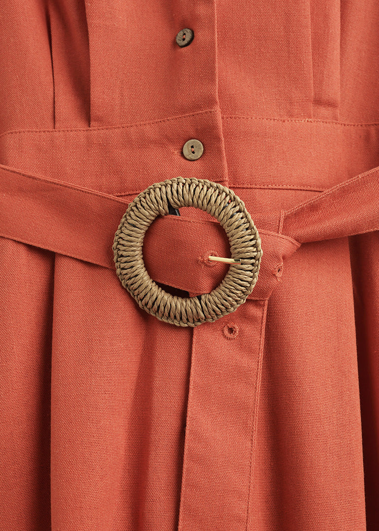 Ärmelloses Hemdkleid