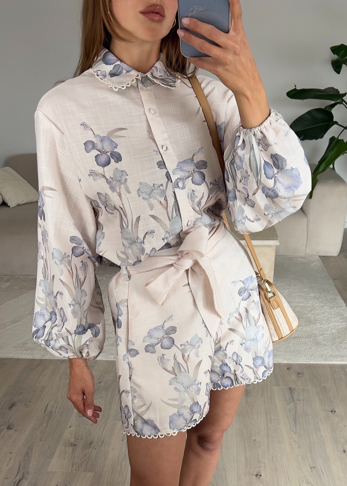 Zweiteiler-Set mit floralem Print