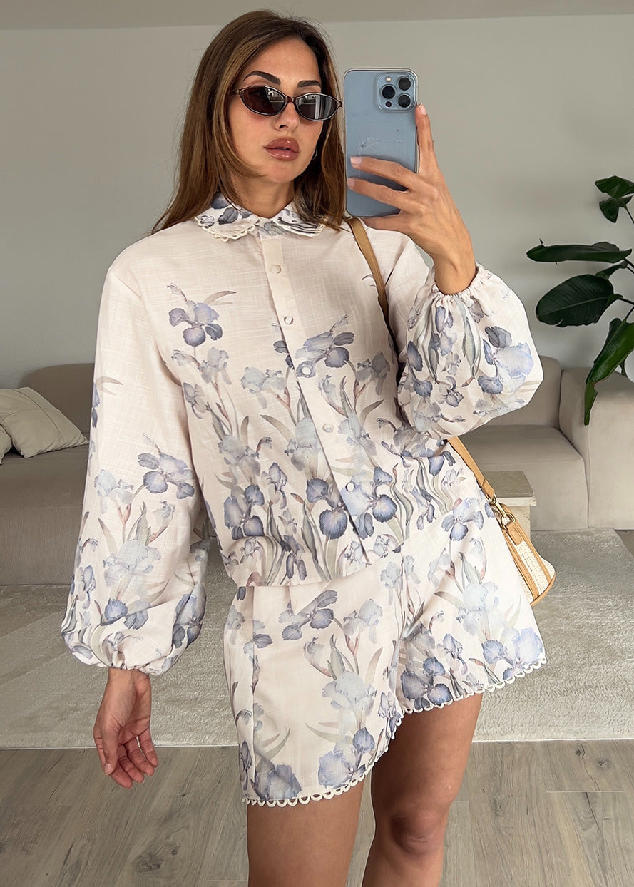 Zweiteiler-Set mit floralem Print