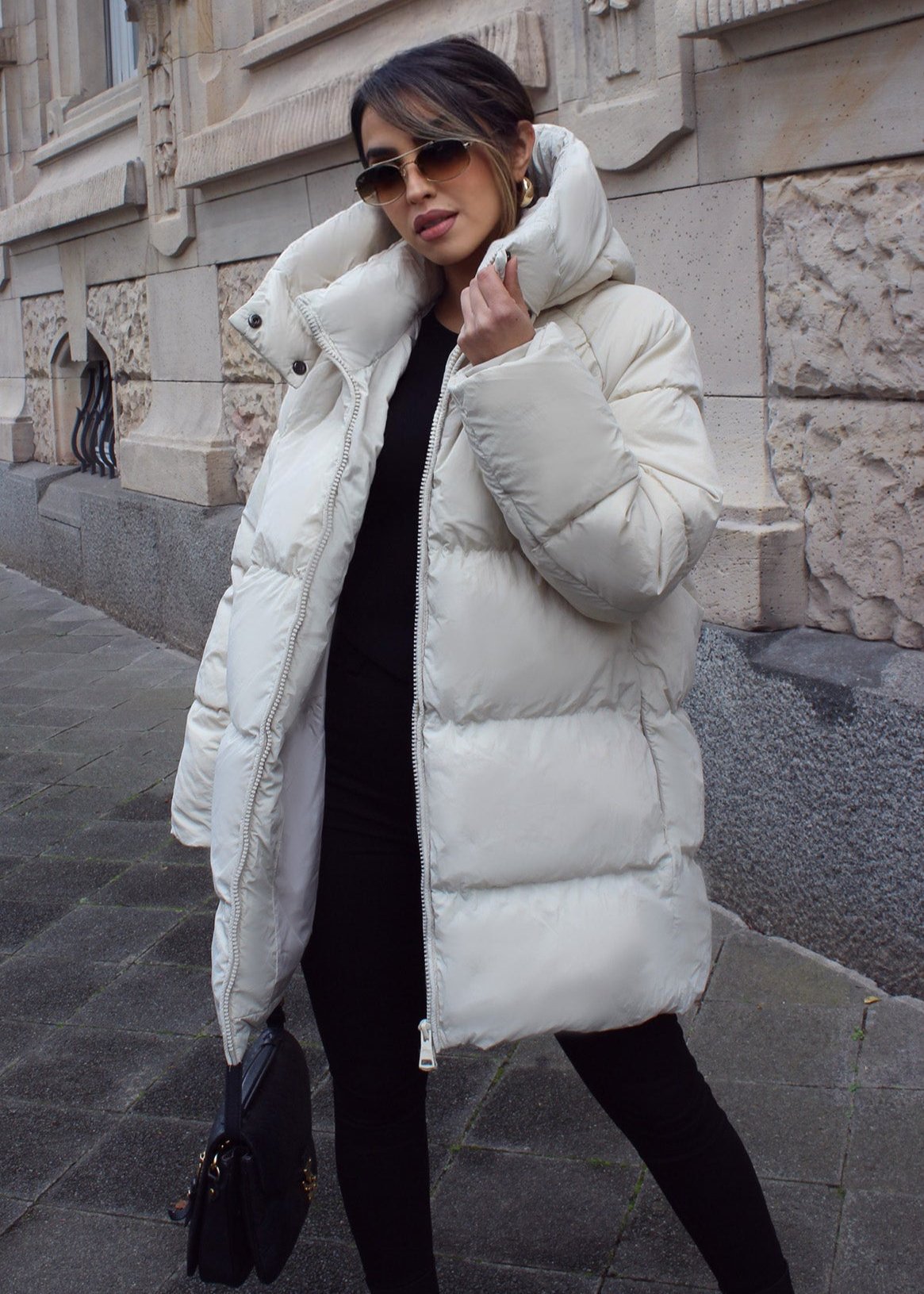 Steppjacke mit Kapuze