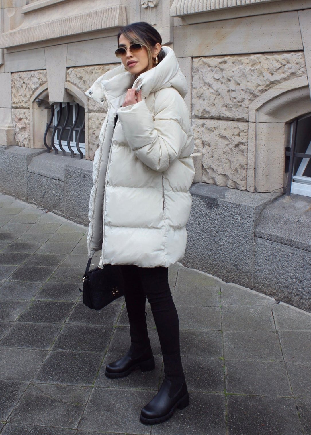 Steppjacke mit Kapuze