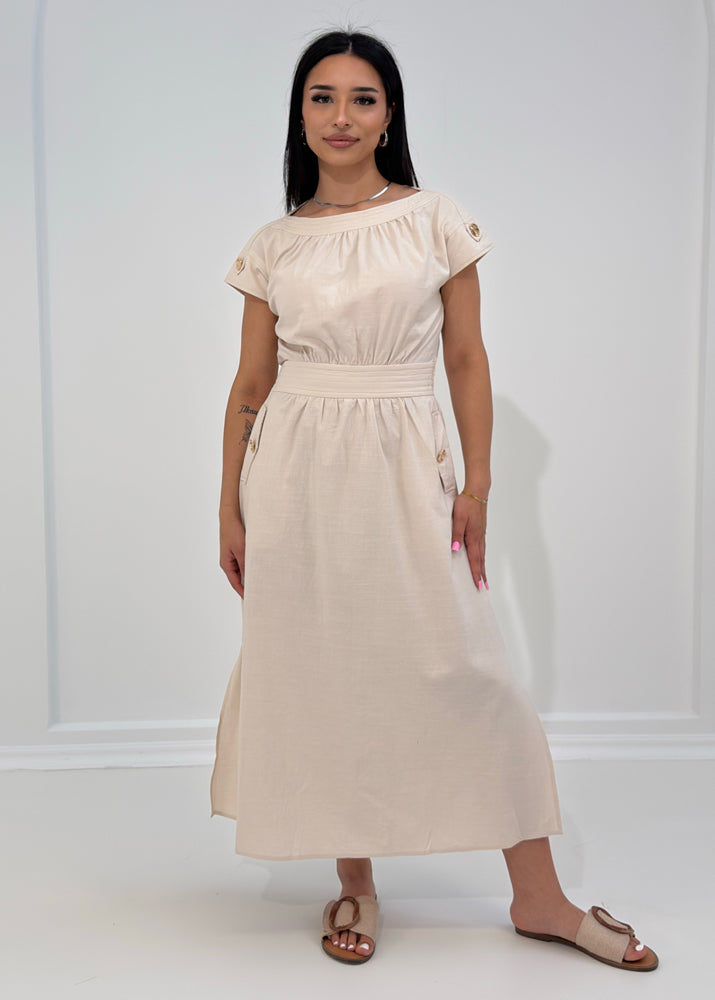 Maxikleid mit Taillenbund