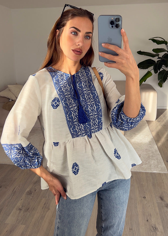 Boho Bluse