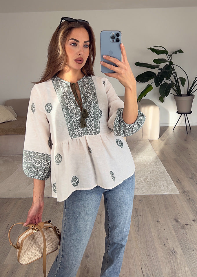 Boho Bluse