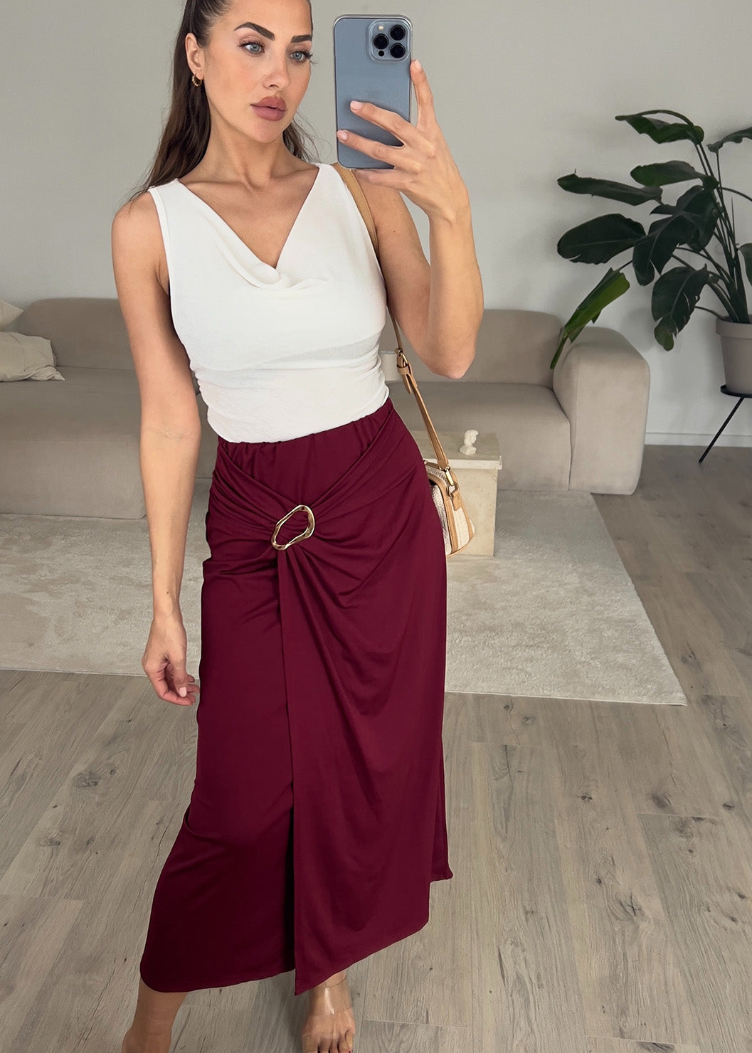 Midi-Rock mit Schnalle