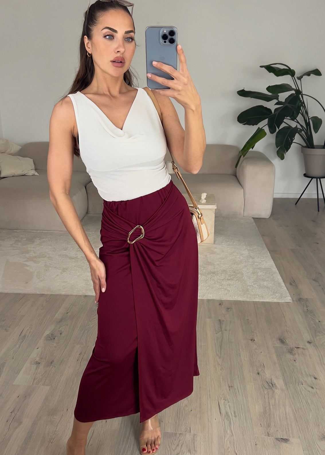 Midi-Rock mit Schnalle