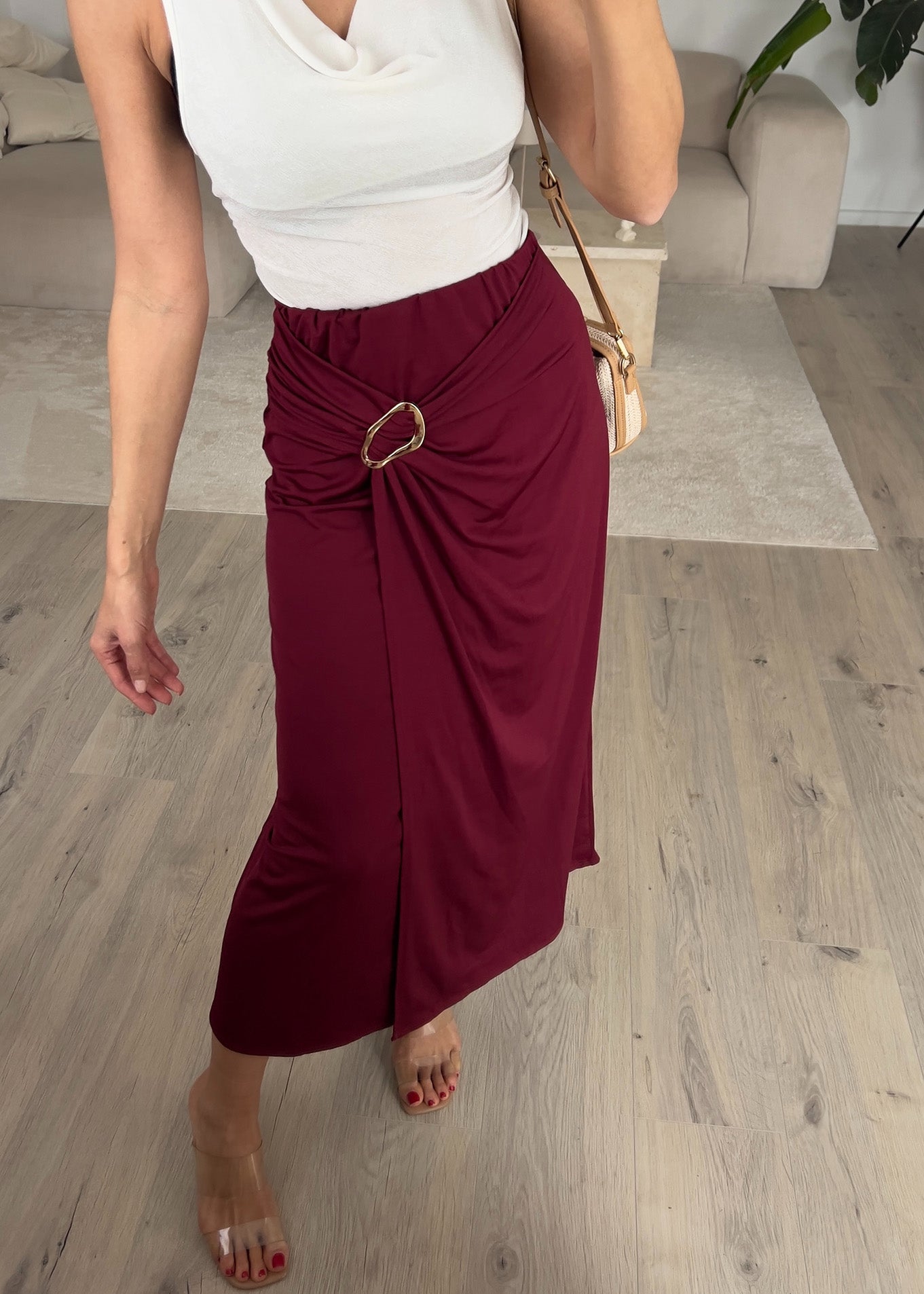 Midi-Rock mit Schnalle