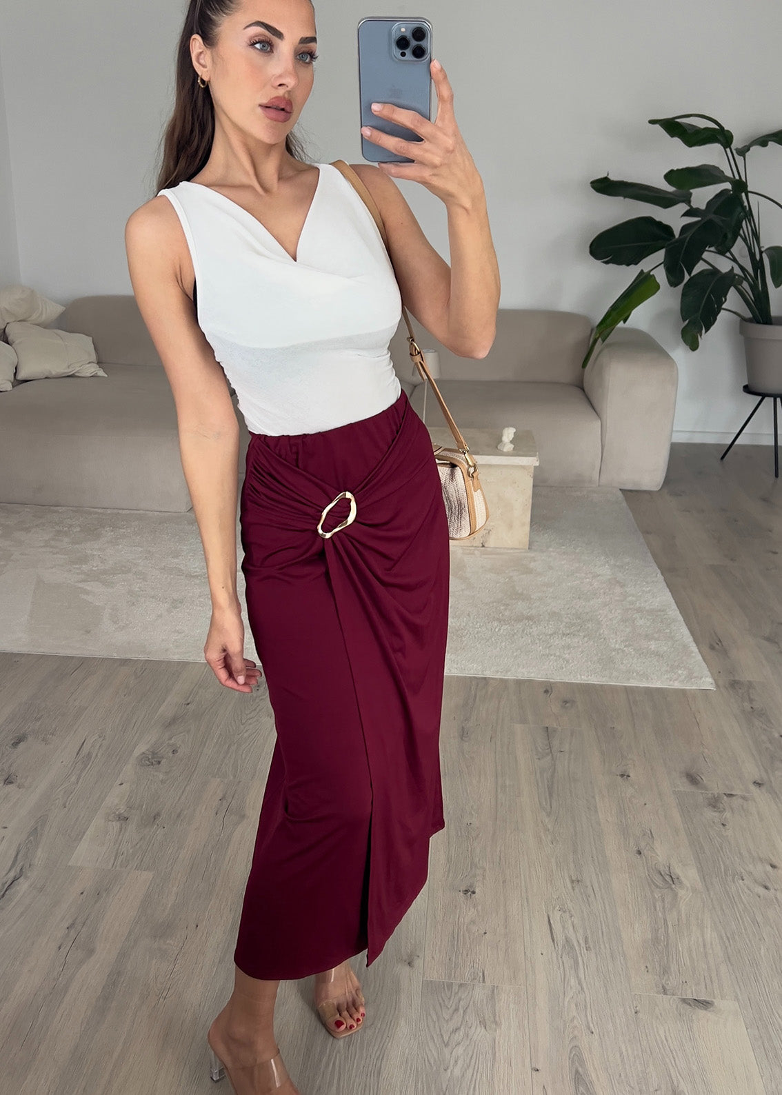 Midi-Rock mit Schnalle