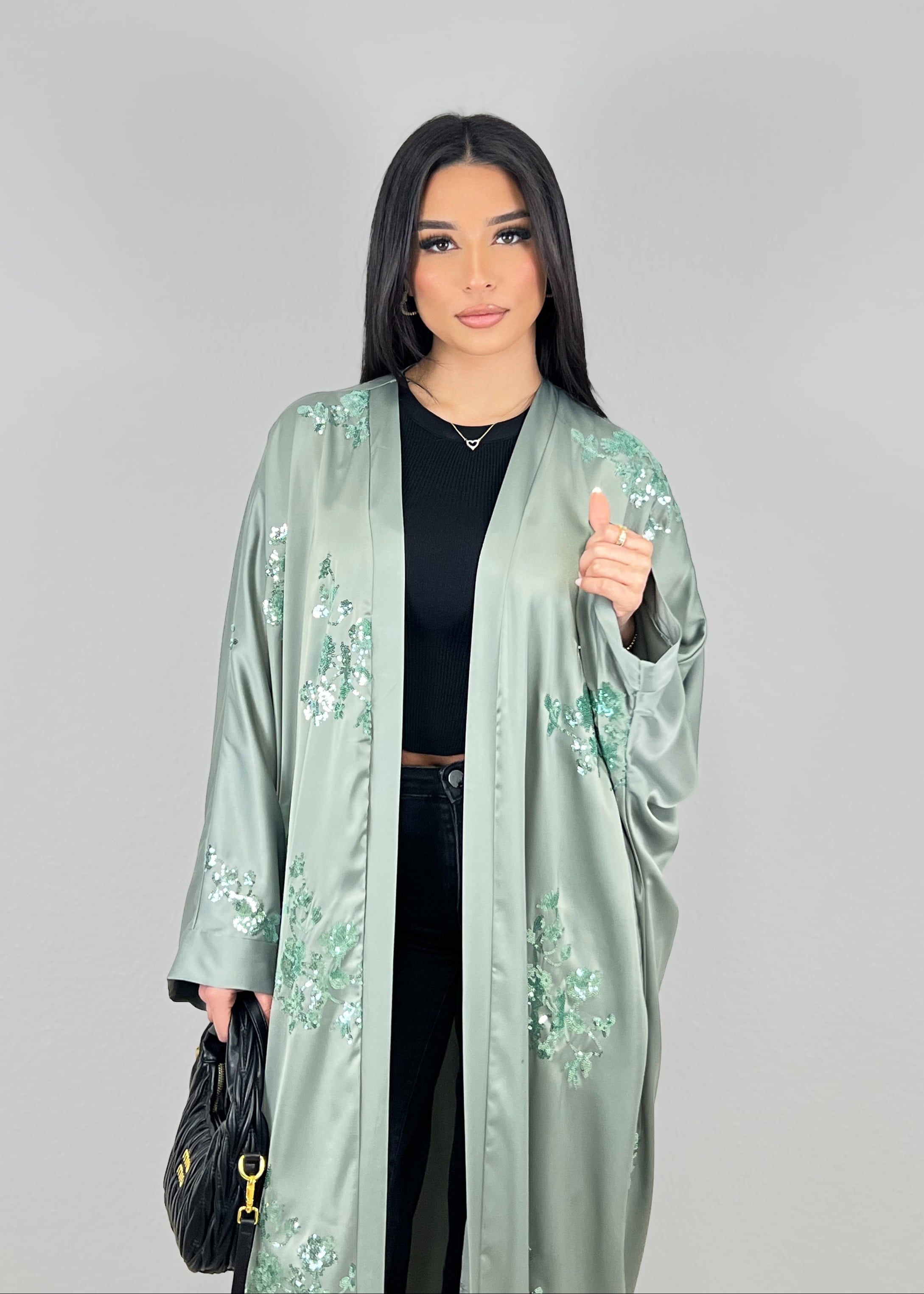 Pailletten Kimono