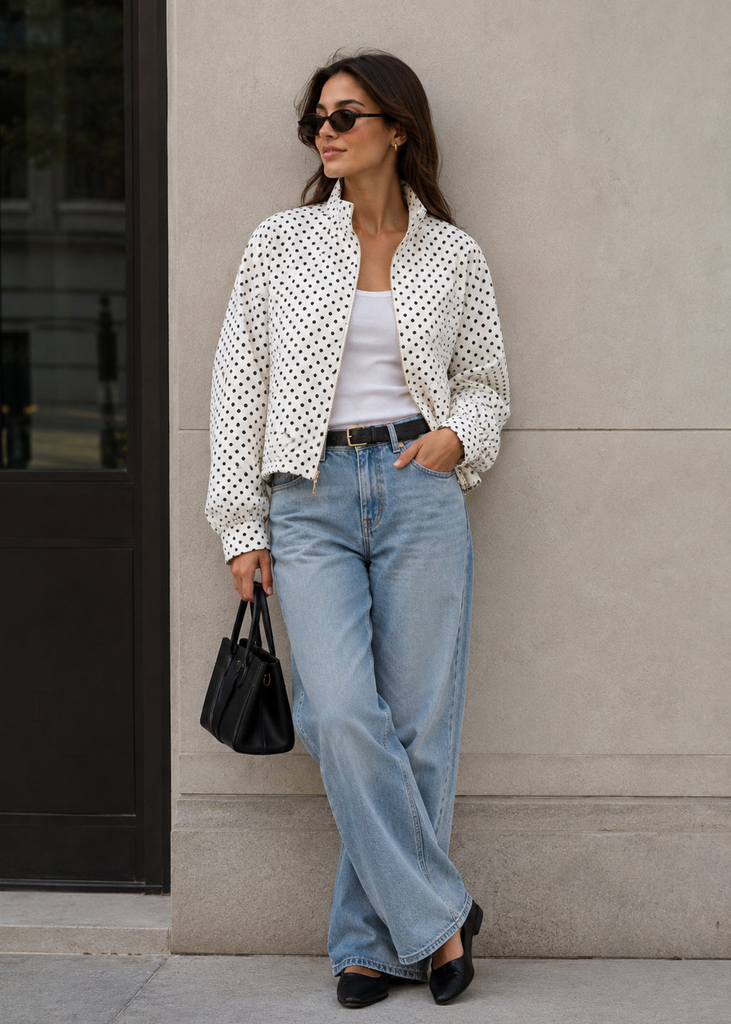 Jacke mit Polka Dots