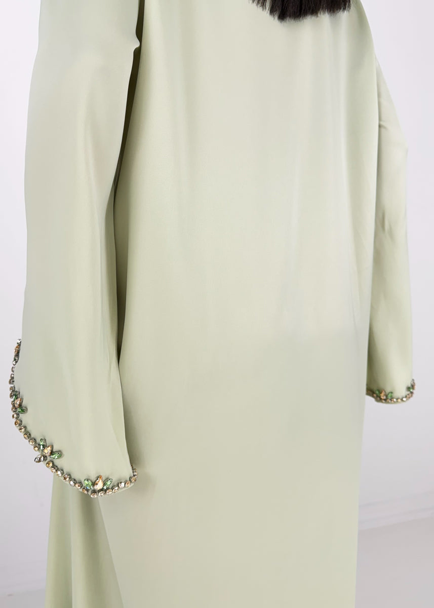 Maxikleid mit Strass-Details