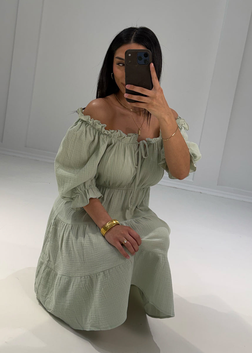 Kurzes Musselin Kleid