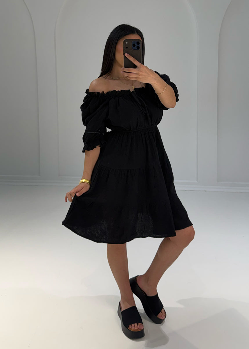 Kurzes Musselin Kleid