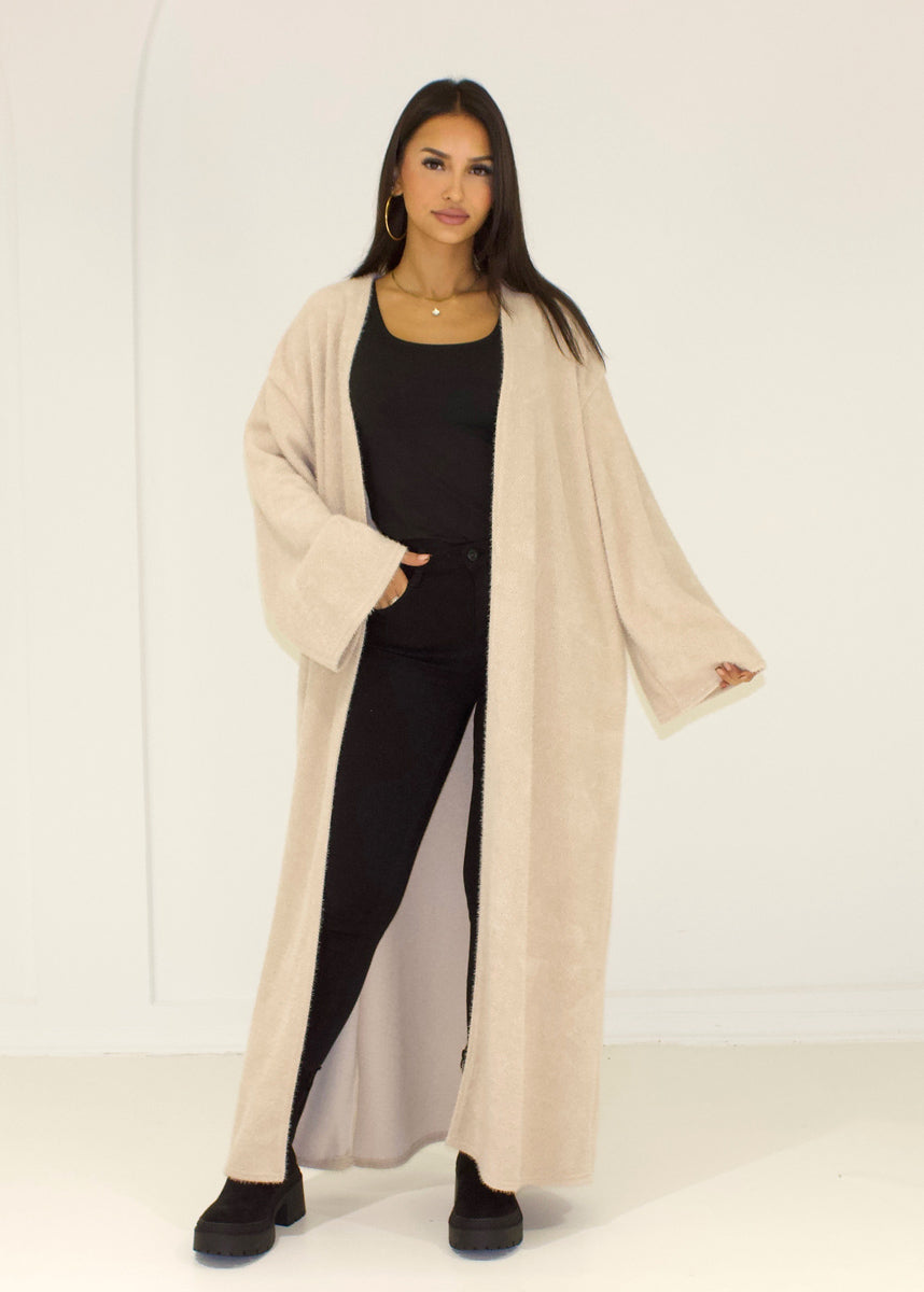 Langer Damen Strickcardigan