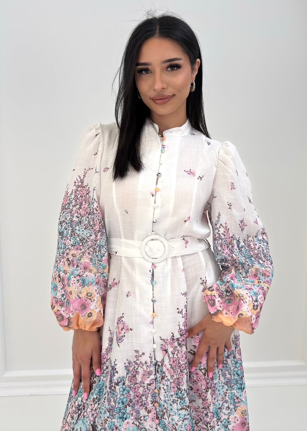 Geblümtes Maxikleid