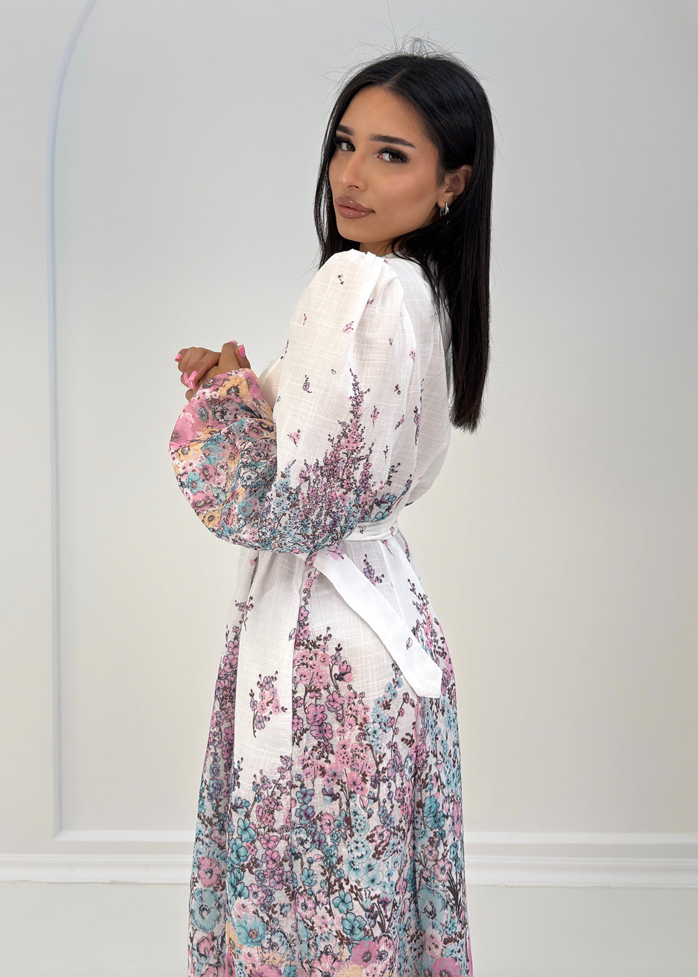 Geblümtes Maxikleid