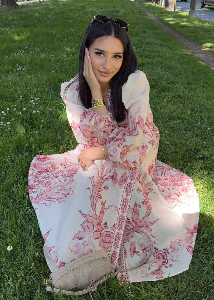 Maxikleid mit floralem Muster