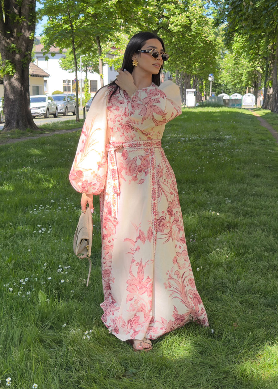 Maxikleid mit floralem Muster