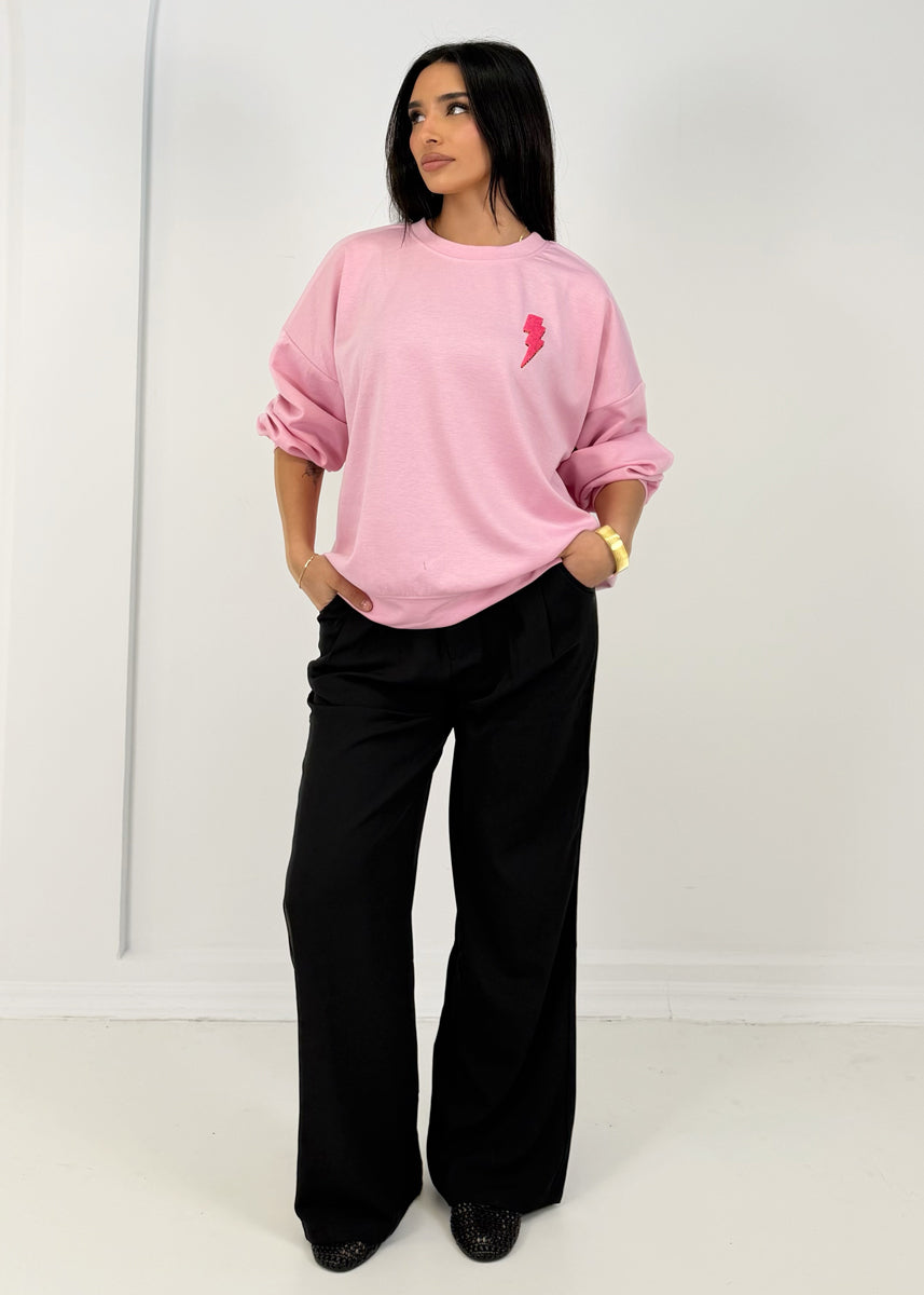 Sweatshirt mit Blitz-Applikation