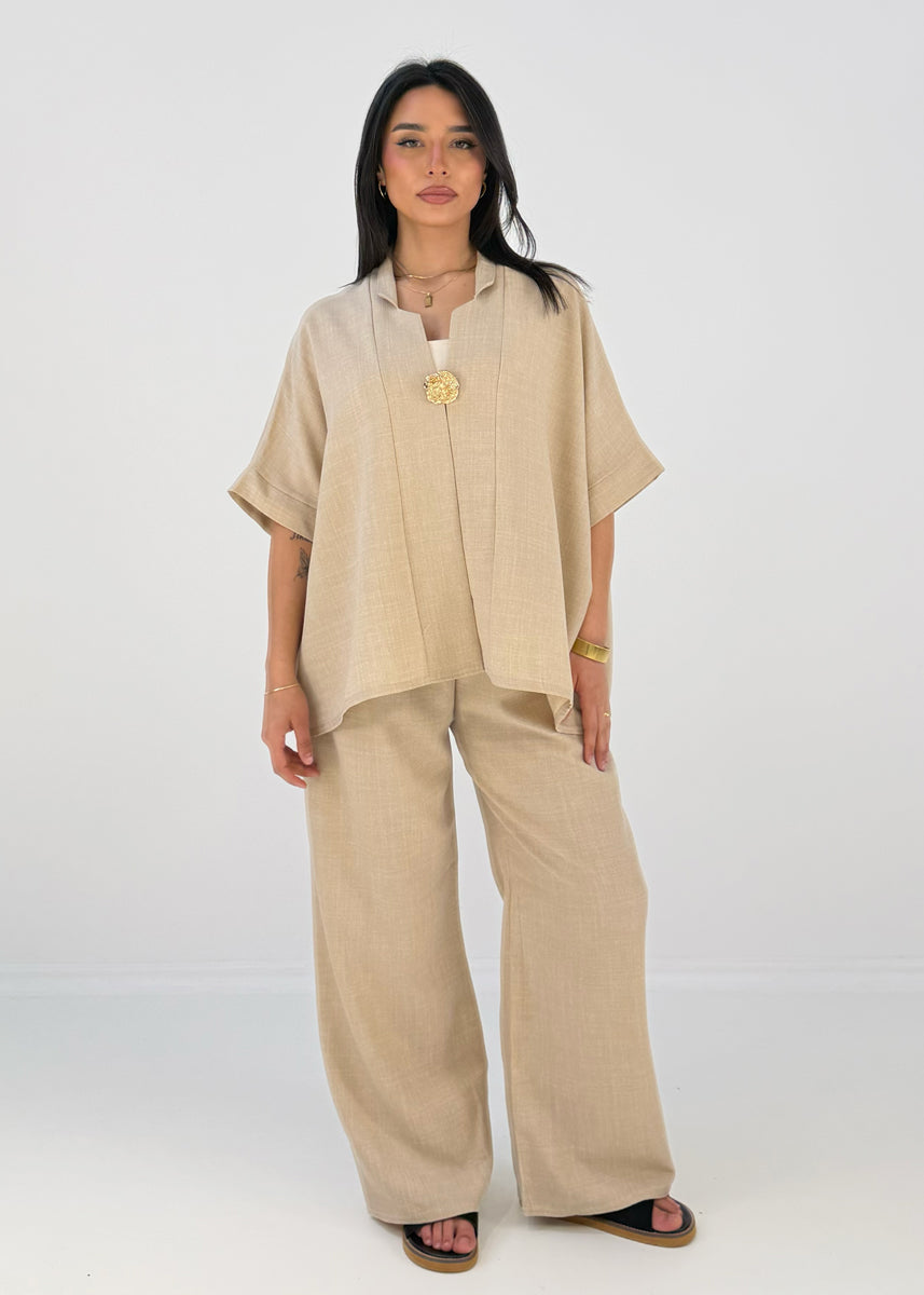 Set mit Oversize-Oberteil und weiter Hose