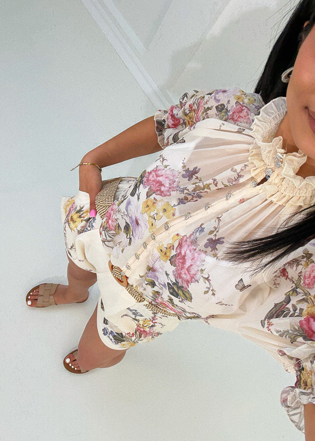 Zweiteiler mit floralem Print