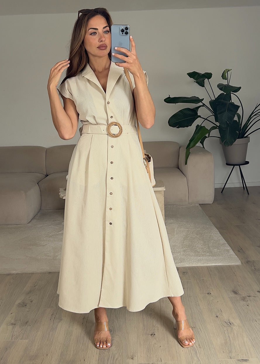 Ärmelloses Hemdkleid - NAHA