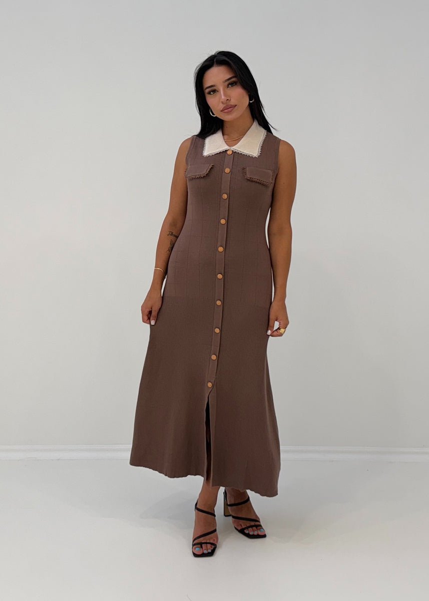Ärmelloses Strickkleid - NAHA