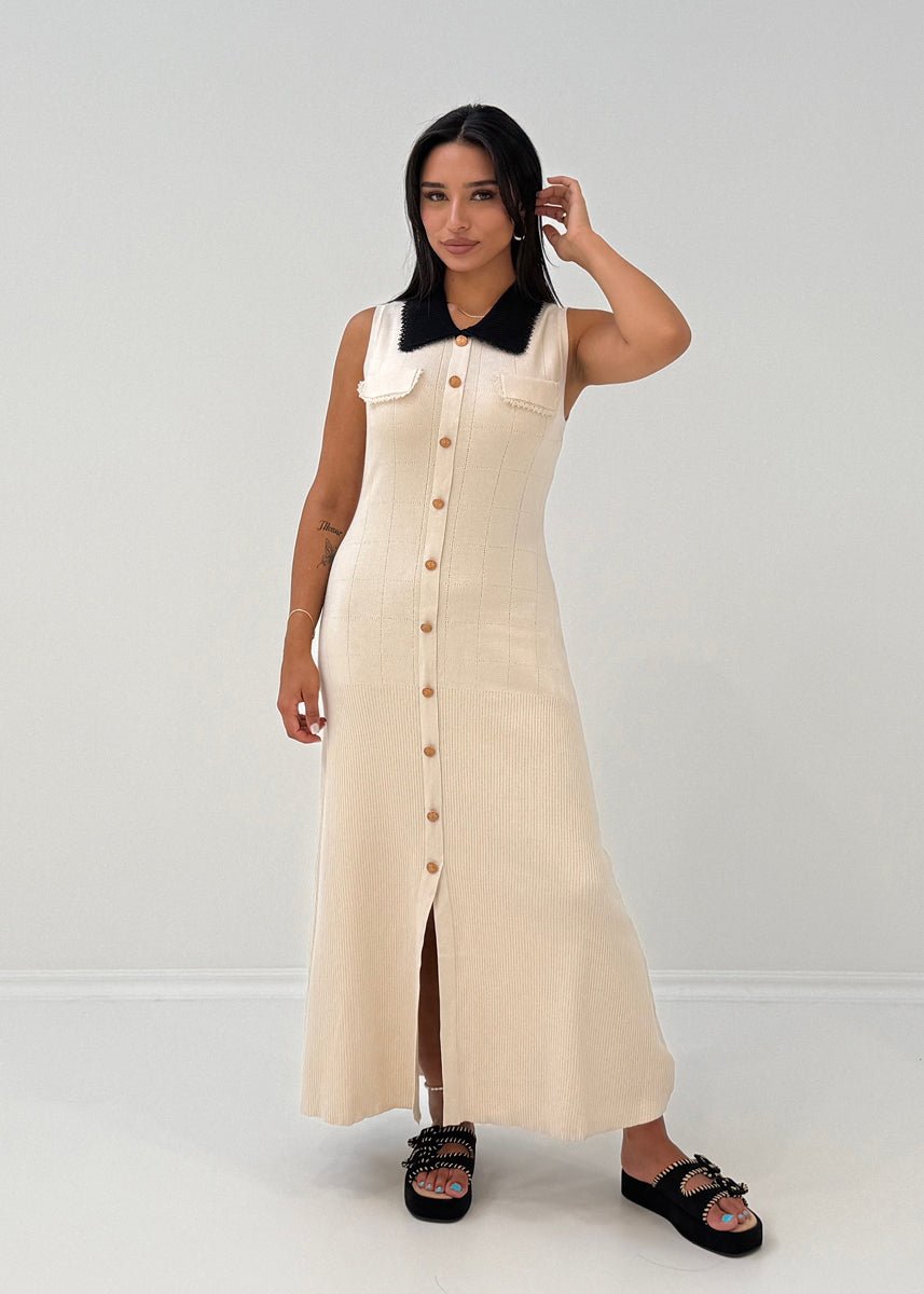 Ärmelloses Strickkleid - NAHA