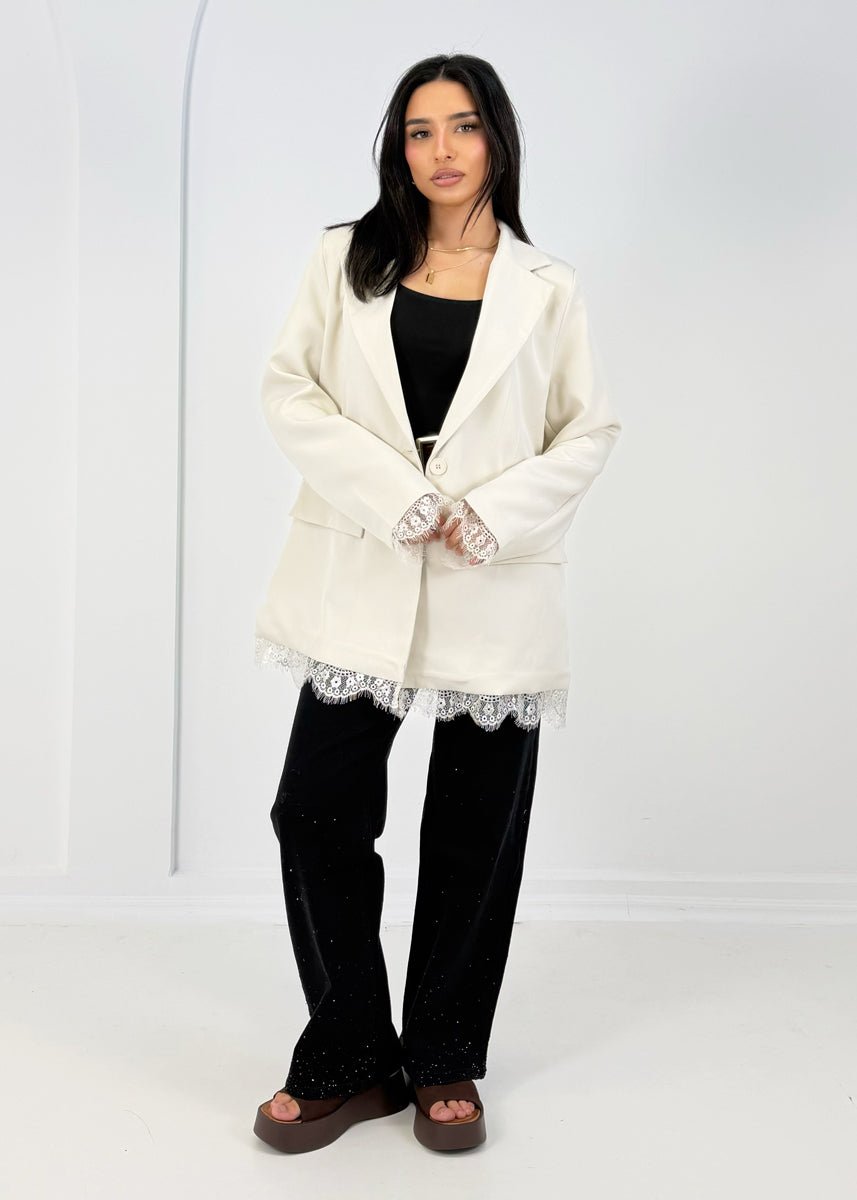 Blazer mit Spitzendetails - NAHA