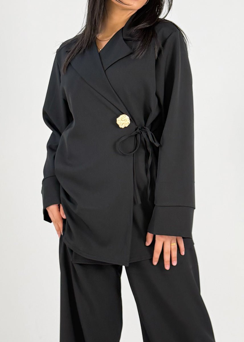 Blazer-Set mit Hose und Knopf - NAHA