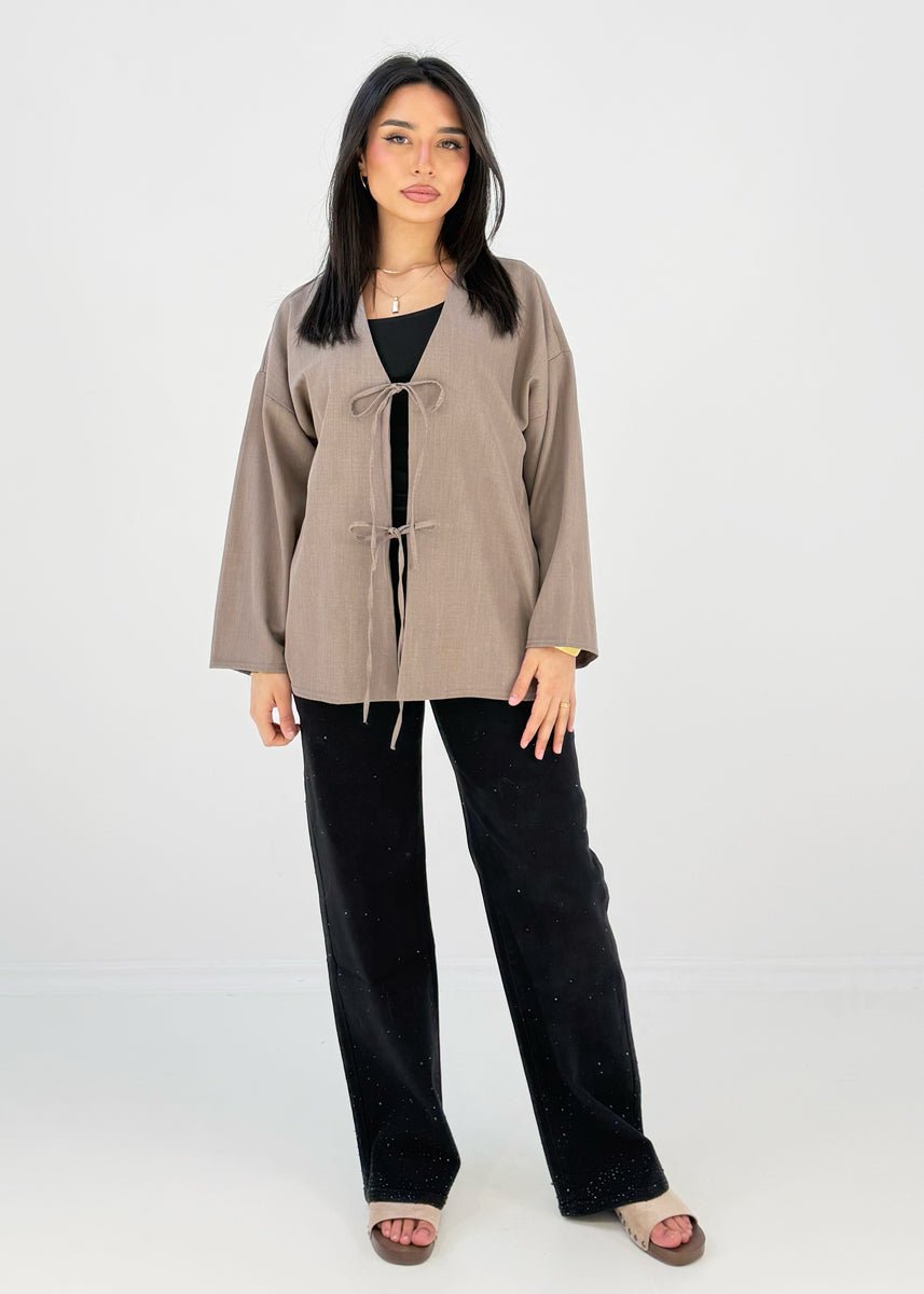 Bluse mit Bindebändern - NAHA