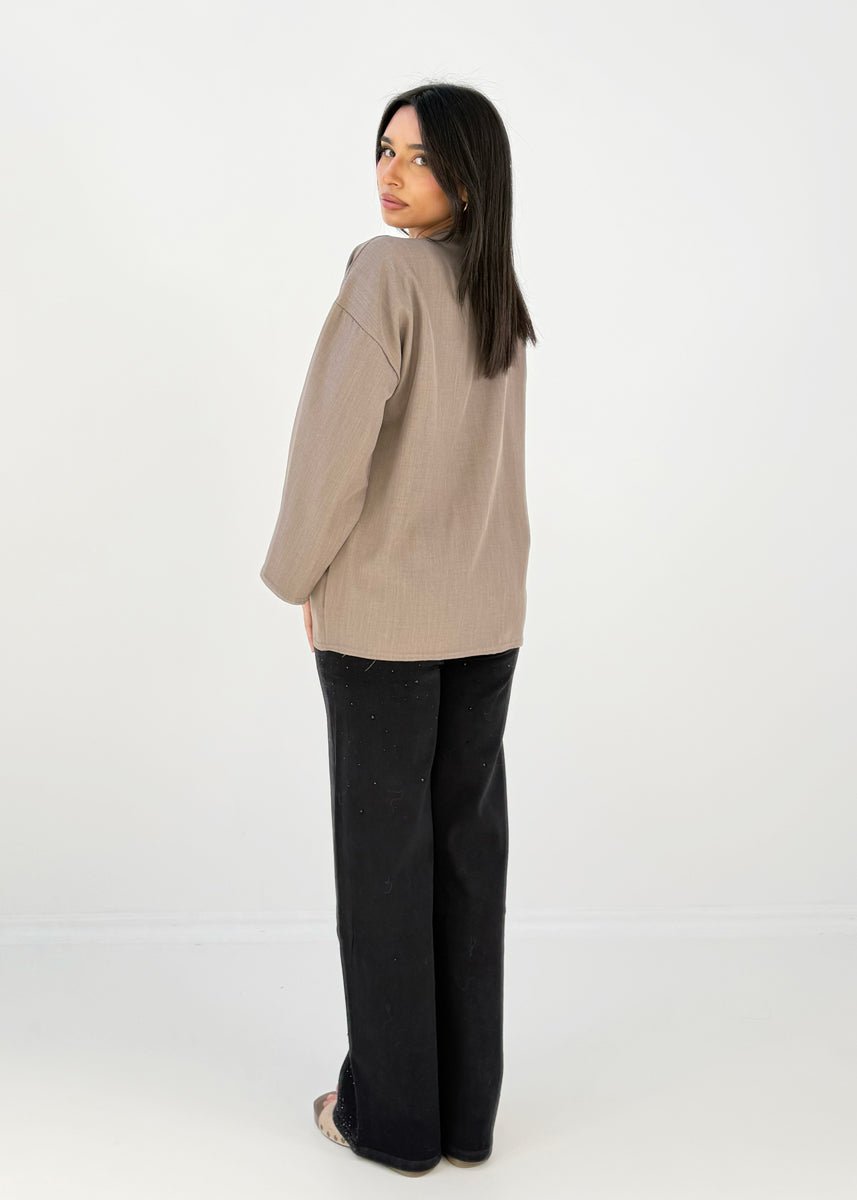 Bluse mit Bindebändern - NAHA