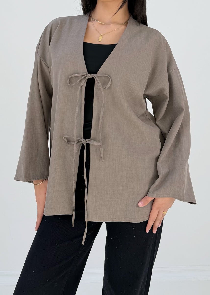 Bluse mit Bindebändern - NAHA