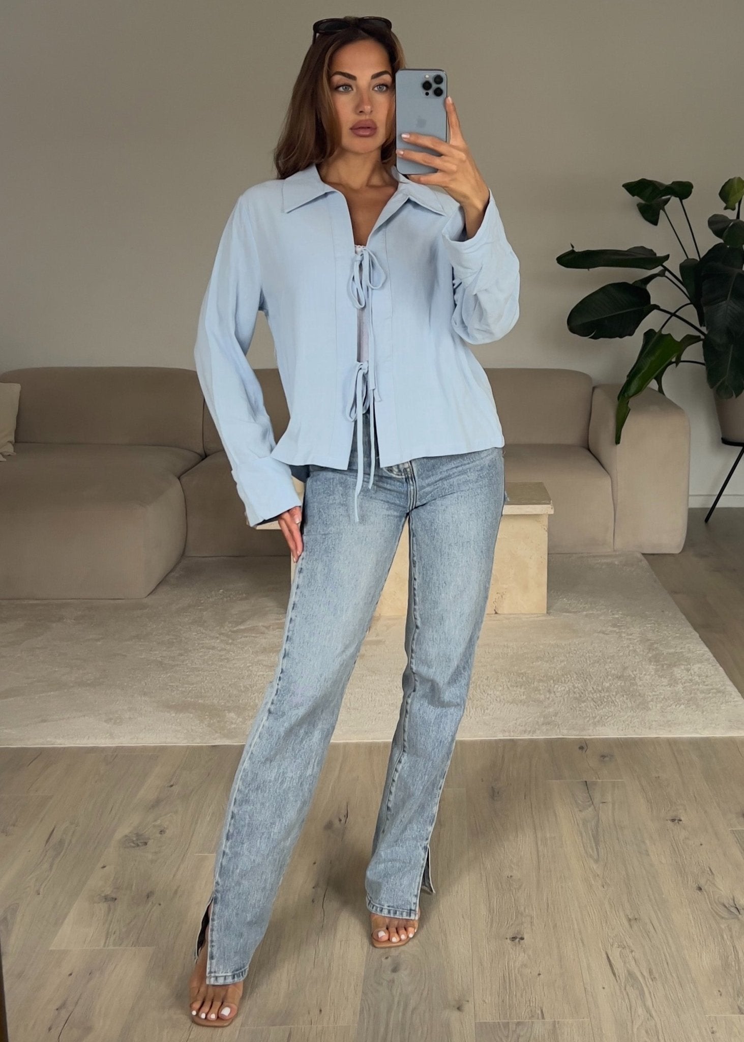 Bluse mit Schleifen - NAHA