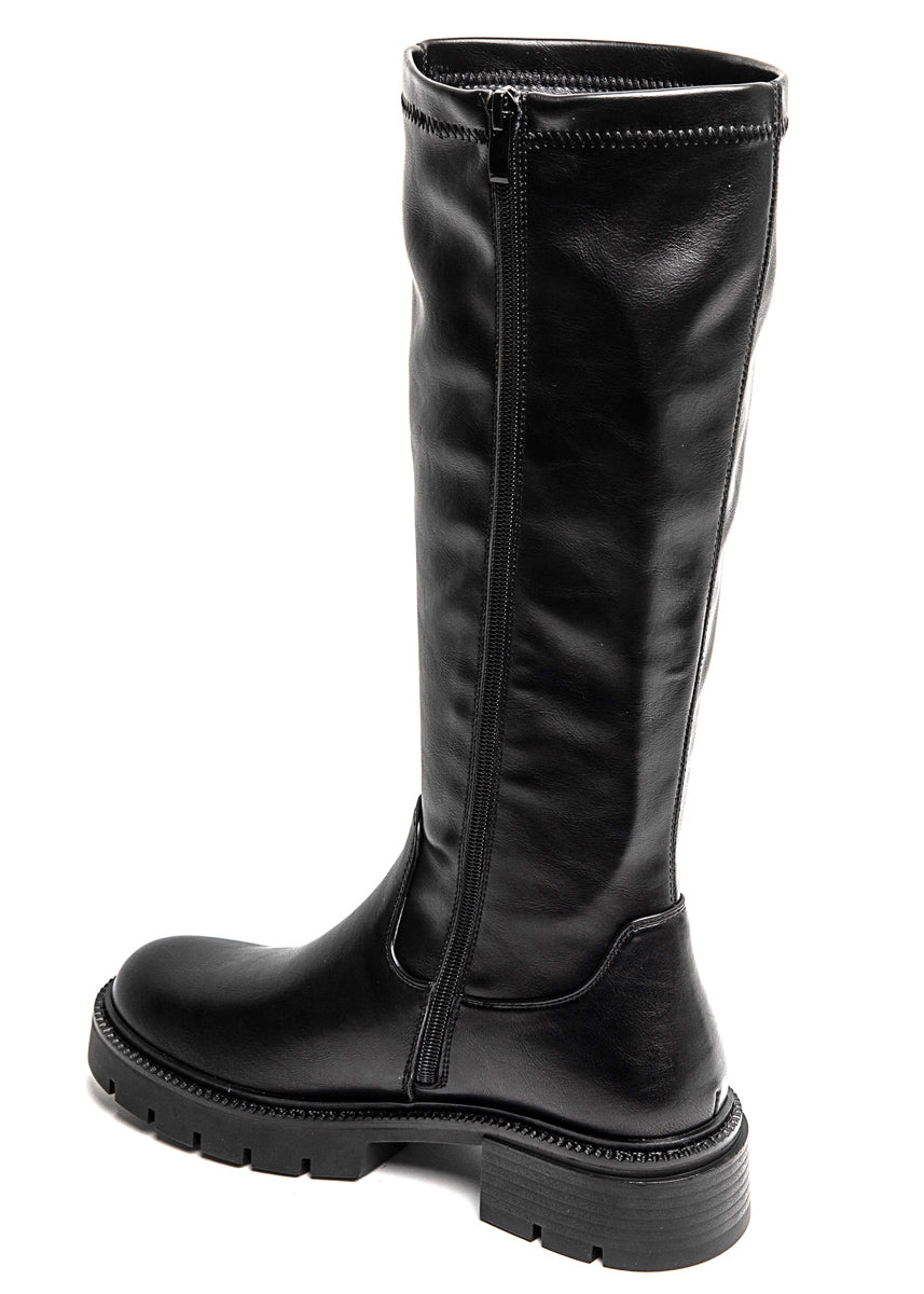 Stiefel mit seitlichem Reißverschluss