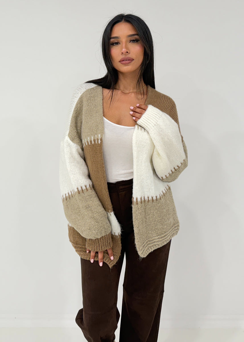 Patchwork-Strickcardigan