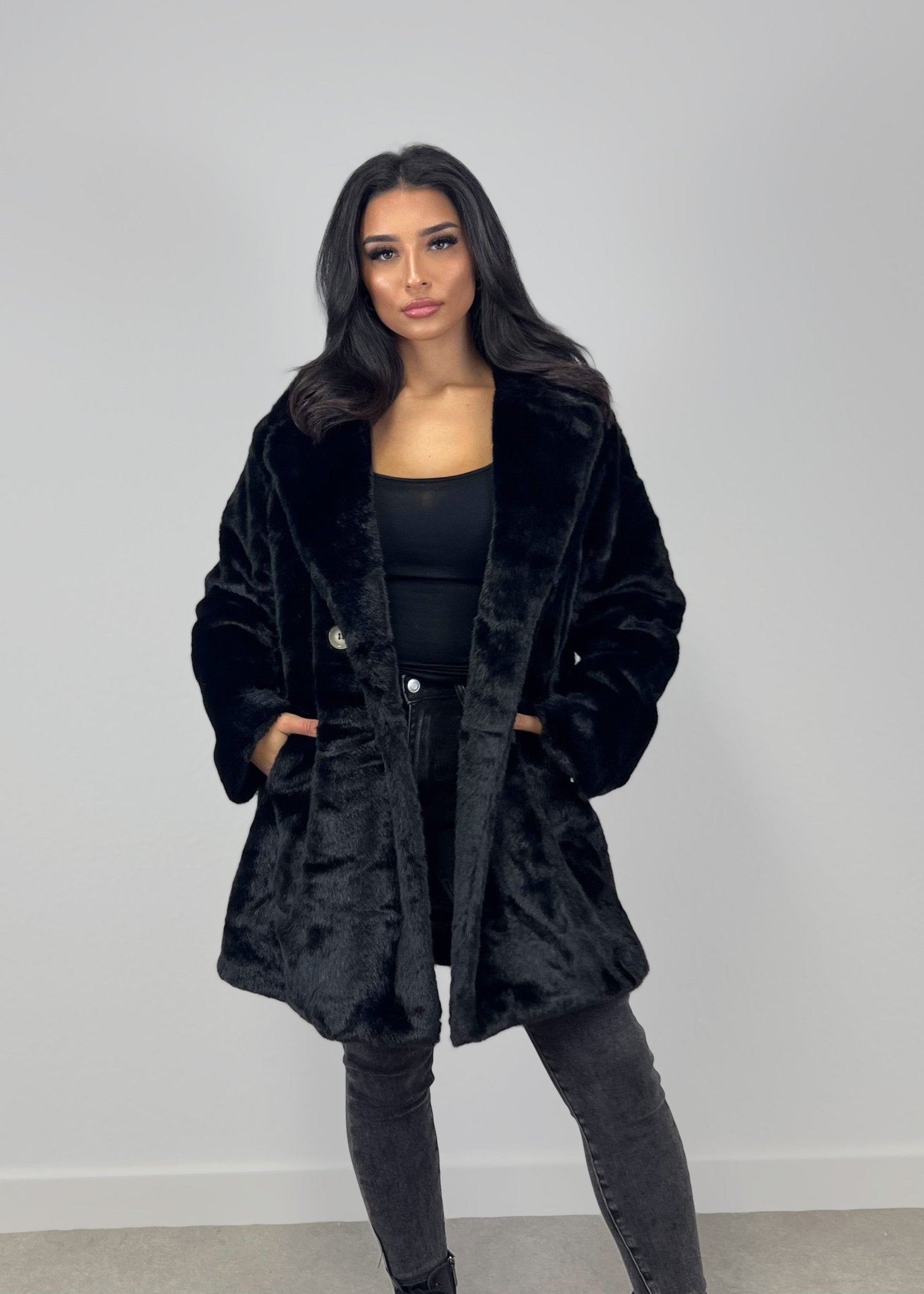Faux Fur Mantel - NAHA