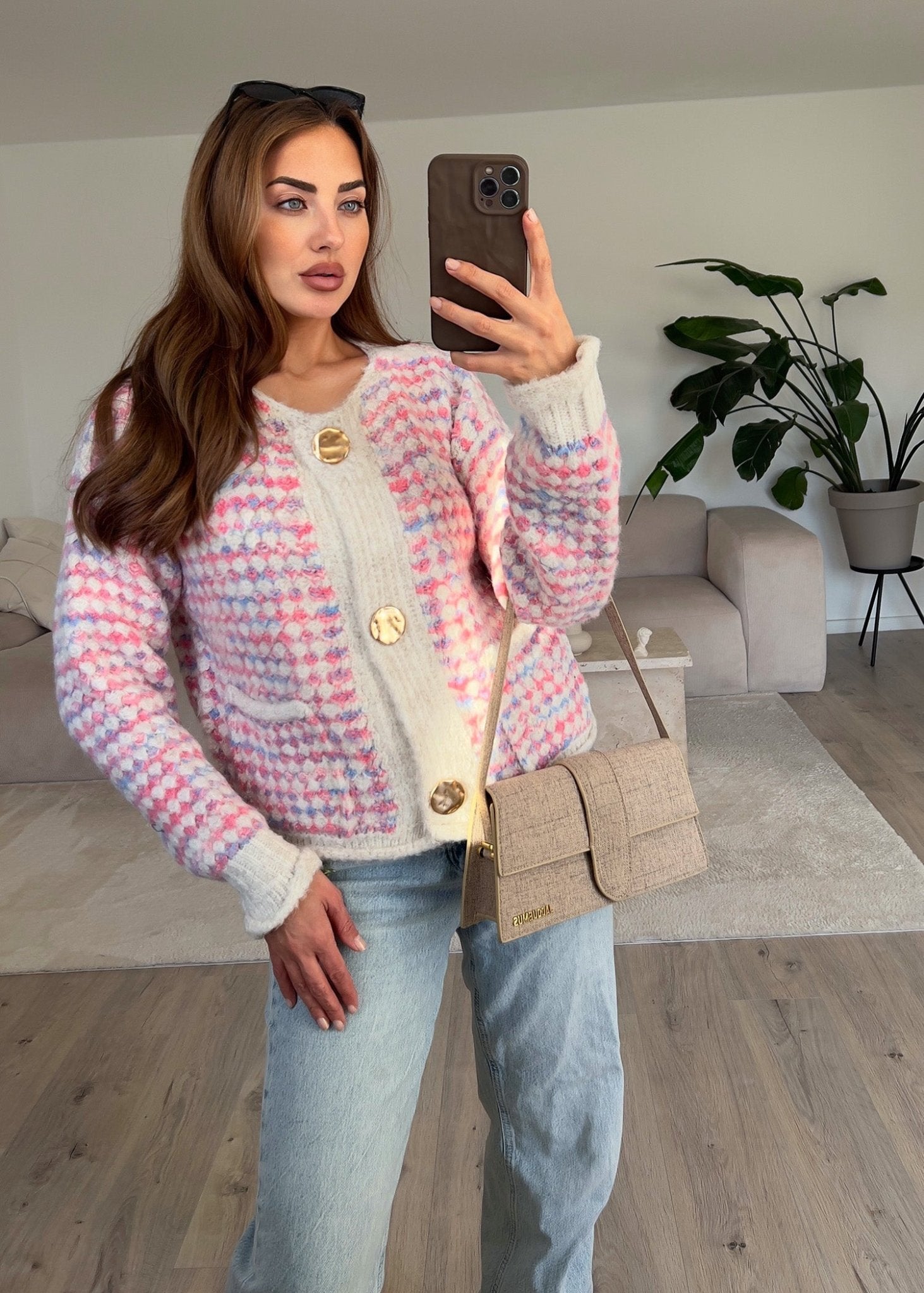 Gemusterte Strickjacke - NAHA
