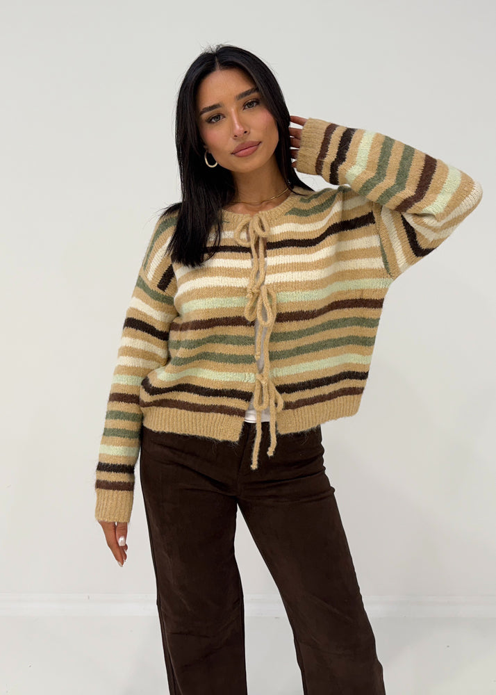 Gestreifter Cardigan